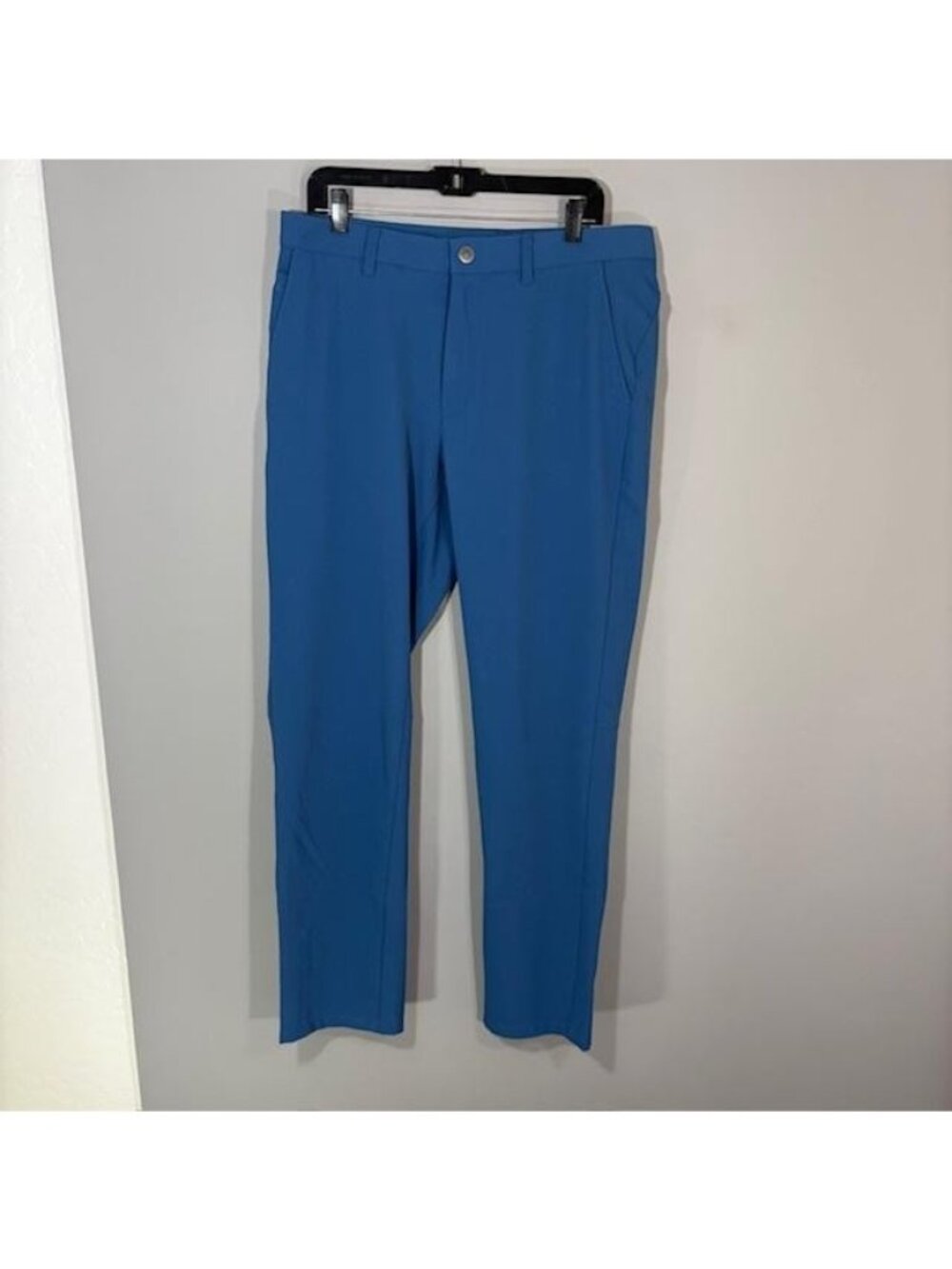 Bonobos Golf Pants Mens 34x32 Blue Slim Stretch Chino Lightweight Tech